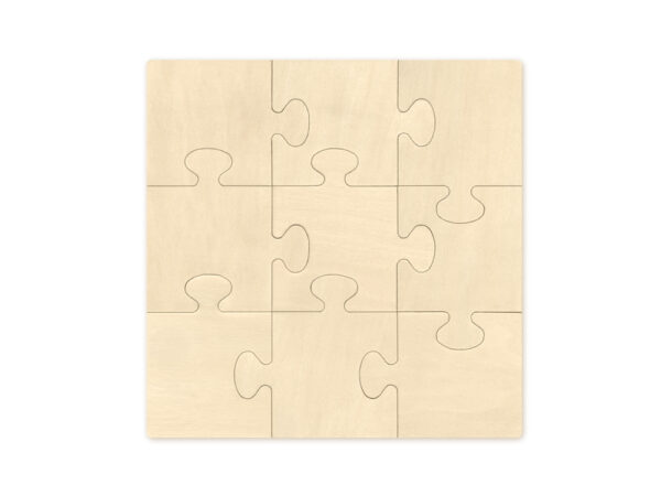 DIY 9pc Wood Puzzle