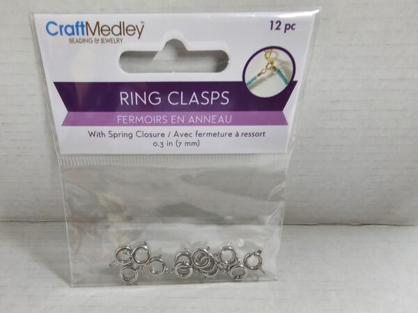 Ring Clasps With Spring Closure