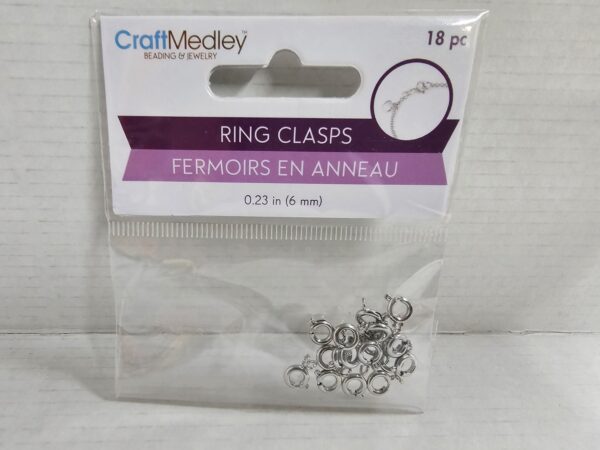 Ring Clasps With Spring Closure