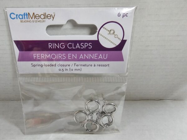 Ring Clasps With Spring Closure - Image 2