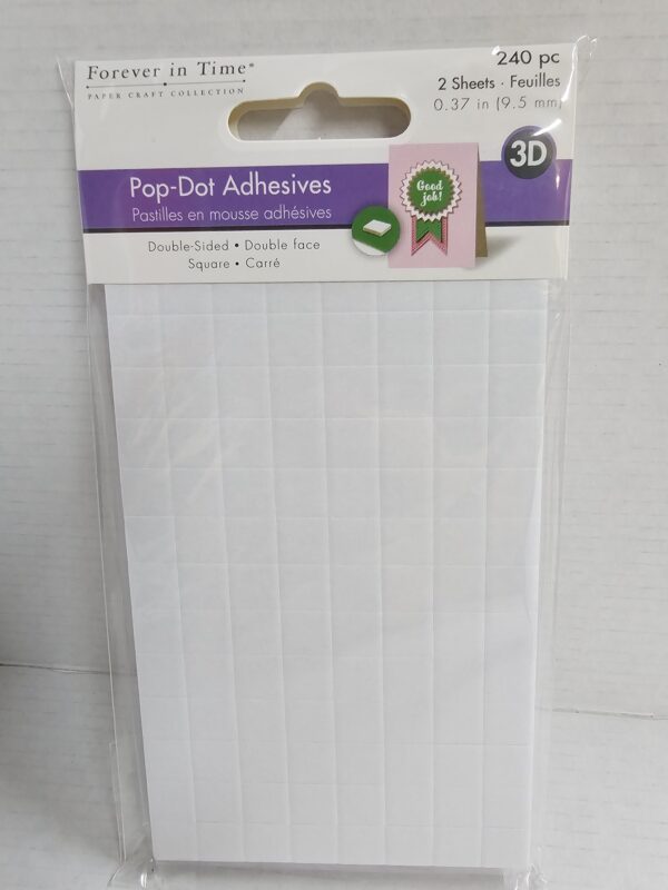 Square Pop-Dot Adhesives